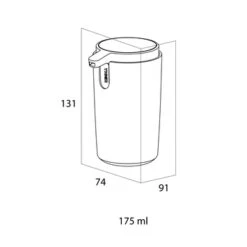 Tiger Zeepdispenser Carv Vrijstaand 175 Ml Zwart -Tiger 123 1004