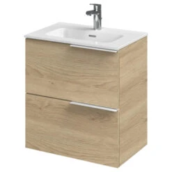 Tiger Badmeubelset Pocket 60 Cm Met 2 Lades Naturel Eik