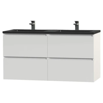 Tiger Karlo Badkamermeubel 120 Cm Hoogglans Wit Met Wastafel Zwart 1 Tiger Karlo Badkamermeubel 120 Cm Hoogglans Wit Met Wastafel Zwart