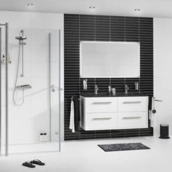 TIGER Boston Kolomkast Wit Hoogglans 40cm -Tiger 123 1166