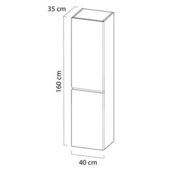 Tiger Karlo Kolomkast Naturel Eiken 160 Cm -Tiger 123 1215