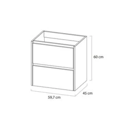 Tiger Reverse Meubelset Met 2 Lades 60 Cm Chalet Eik / Mat Zwart Inclusief Oval Wastafel Mat Zwart 18 Tiger Reverse Meubelset Met 2 Lades 60 Cm Chalet Eik / Mat Zwart Inclusief Oval Wastafel Mat Zwart -Tiger 123 1228