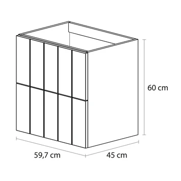 Tiger Maryport Badkamermeubelset 60 Cm Mat Wit Met Wit Glanzende Polybeton Wastafel En Matzwarte Grepen 10 Tiger Maryport Badkamermeubelset 60 Cm Mat Wit Met Wit Glanzende Polybeton Wastafel En Matzwarte Grepen - Afbeelding 10