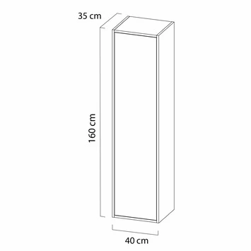 Tiger Helsinki Kolomkast 40 Cm Naturel Eiken 4 Tiger Helsinki Kolomkast 40 Cm Naturel Eiken - Afbeelding 4
