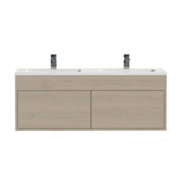 Tiger Helsinki Badkamermeubel 120 Cm Naturel Eiken Met Wastafel Polybeton Hoogglans Wit 2 Tiger Helsinki Badkamermeubel 120 Cm Naturel Eiken Met Wastafel Polybeton Hoogglans Wit - Afbeelding 2