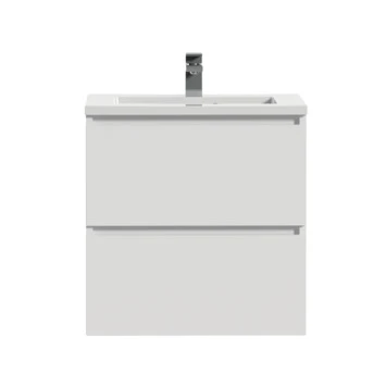 Tiger Karlo Badkamermeubel 60 Cm Hoogglans Wit Met Wastafel Hoogglans Wit 2 Tiger Karlo Badkamermeubel 60 Cm Hoogglans Wit Met Wastafel Hoogglans Wit - Afbeelding 2