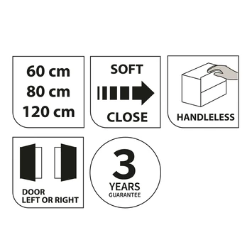 Tiger Spiegelkast S-Line 120cm Sneeuwwit 3 Tiger Spiegelkast S-Line 120cm Sneeuwwit - Afbeelding 3
