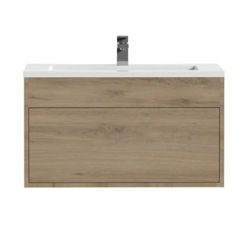 Tiger Helsinki Badkamermeubel 80 Cm Chalet Eiken Met Wastafel Polybeton Hoogglans Wit 2 Tiger Helsinki Badkamermeubel 80 Cm Chalet Eiken Met Wastafel Polybeton Hoogglans Wit - Afbeelding 2