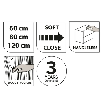 Tiger Reverse Meubelset 80 Cm Met 2 Lades Naturel Eik / Mat Wit Inclusief Oval Wastafel Hoogglans Wit 4 Tiger Reverse Meubelset 80 Cm Met 2 Lades Naturel Eik / Mat Wit Inclusief Oval Wastafel Hoogglans Wit - Afbeelding 4