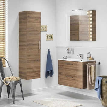 Tiger Studio Badkamermeubel 80 Cm Chalet Eiken Met Wastafel Polybeton Mat Wit Greep Rvs Plat 4 Tiger Studio Badkamermeubel 80 Cm Chalet Eiken Met Wastafel Polybeton Mat Wit Greep Rvs Plat - Afbeelding 4