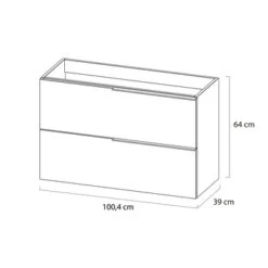 Tiger Badmeubelset Pocket 100 Cm Met 2 Lades Naturel Eik Incl. Looppoten 15 Tiger Badmeubelset Pocket 100 Cm Met 2 Lades Naturel Eik Incl. Looppoten -Tiger 123 1527