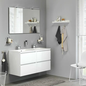 Tiger Karlo Badkamermeubel 120 Cm Hoogglans Wit Met Wastafel Hoogglans Wit 6 Tiger Karlo Badkamermeubel 120 Cm Hoogglans Wit Met Wastafel Hoogglans Wit - Afbeelding 6