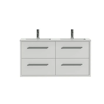 Tiger Boston Badkamermeubel 120cm Hoogglans Wit Met Dubbele Witte Wastafel 1 Tiger Boston Badkamermeubel 120cm Hoogglans Wit Met Dubbele Witte Wastafel