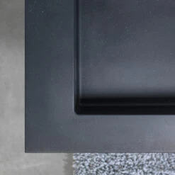 Tiger Karlo Badkamermeubel 120 Cm Mat Zwart Met Zwarte Wastafel -Tiger 123 1719