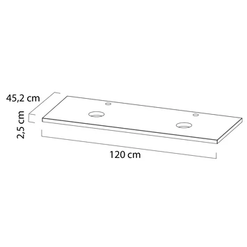 Tiger Karlo Badkamermeubelset 120 Cm Naturel Eik Met Wit Houten Wasblad En Glanzend Witte Keramische Waskom 6 Tiger Karlo Badkamermeubelset 120 Cm Naturel Eik Met Wit Houten Wasblad En Glanzend Witte Keramische Waskom - Afbeelding 6