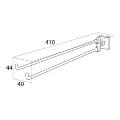 Tiger Handdoekrek Melbourne Met Draaibare Armen Chroom 7 Tiger Handdoekrek Melbourne Met Draaibare Armen Chroom -Tiger 123 182