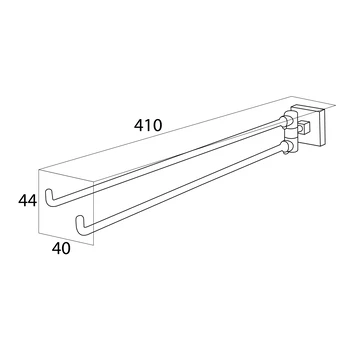 Tiger Handdoekrek Melbourne Met Draaibare Armen Chroom 4 Tiger Handdoekrek Melbourne Met Draaibare Armen Chroom - Afbeelding 4