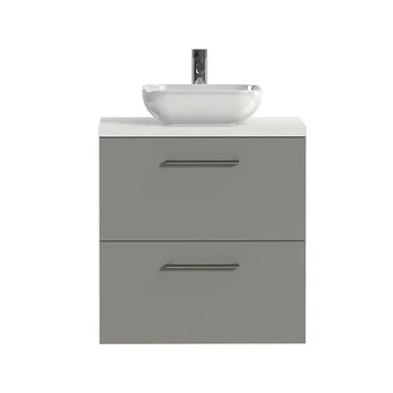 Tiger Badkamermeubel Studio 60 Cm Mat Grijs Met Keramische Waskom Hoogglans Wit En Ronde Grepen 1 Tiger Badkamermeubel Studio 60 Cm Mat Grijs Met Keramische Waskom Hoogglans Wit En Ronde Grepen