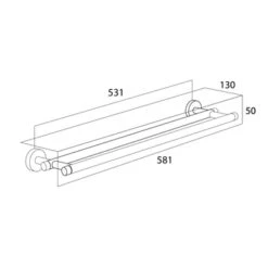Tiger Dubbel Handdoekrek Boston Chroom 9 Tiger Dubbel Handdoekrek Boston Chroom -Tiger 123 1835