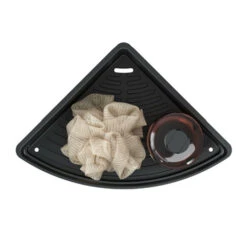 Tiger Hoekdouchemand Cooper 21 Cm RVS/zwart -Tiger 123 1873