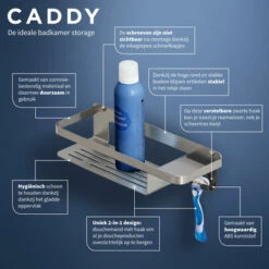 Tiger Douchemand Met Haak Caddy Rvs 14 Tiger Douchemand Met Haak Caddy Rvs -Tiger 123 1884