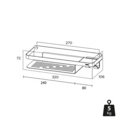 Tiger Douchemand Met Haak Caddy Rvs 15 Tiger Douchemand Met Haak Caddy Rvs -Tiger 123 1885