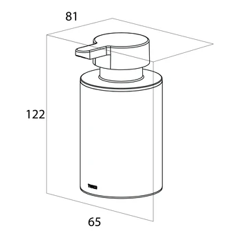 Tiger Zeepdispenser Colar Chroom 5 Tiger Zeepdispenser Colar Chroom - Afbeelding 5