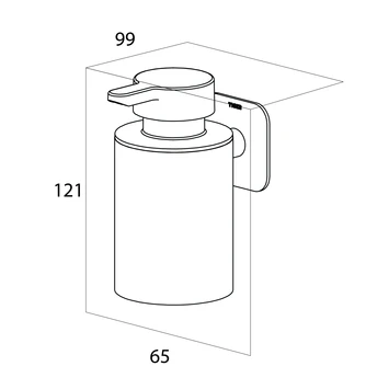 Tiger Zeepdispenser Colar Hangend Chroom 7 Tiger Zeepdispenser Colar Hangend Chroom - Afbeelding 7
