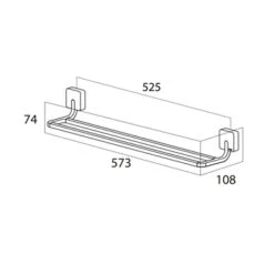 Tiger Dubbel Handdoekrek Impuls RVS -Tiger 123 1963