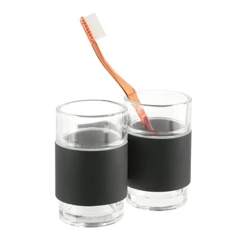 Tiger Dubbele Bekerhouder Nomad Hangend Met Bekers Zwart 1 Tiger Dubbele Bekerhouder Nomad Hangend Met Bekers Zwart