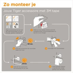 Tiger Handdoekrek Colar RVS 16 Tiger Handdoekrek Colar RVS -Tiger 123 1991