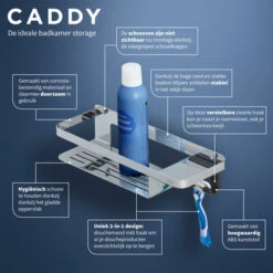 Tiger Douchemand Met Haak Caddy Chroom -Tiger 123 2000