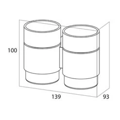 Tiger Dubbele Bekerhouder Nomad Hangend Met Bekers Zwart 7 Tiger Dubbele Bekerhouder Nomad Hangend Met Bekers Zwart -Tiger 123 201