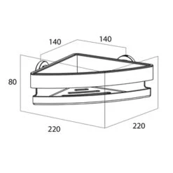 Tiger Douchemand Noon Hoek RVS -Tiger 123 208
