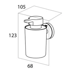Tiger Zeepdispenser Urban Hangend Zwart -Tiger 123 2090