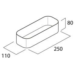 Tiger Wandrek/douchemand 2-store 25cm Wit 30 Tiger Wandrek/douchemand 2-store 25cm Wit -Tiger 123 2136