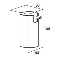 Tiger Zeepdispenser Boston Staand RVS Glans -Tiger 123 2142