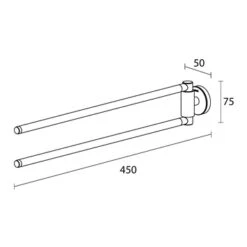 Tiger Handdoekhouder Urban 2-Armig Zwart 17 Tiger Handdoekhouder Urban 2-Armig Zwart -Tiger 123 2164