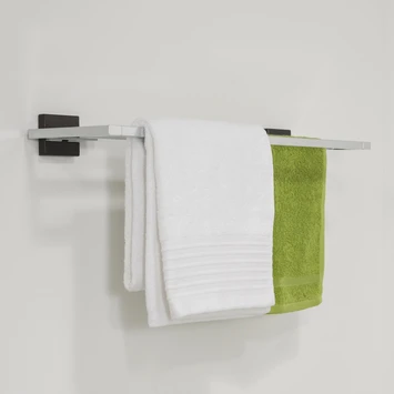 Tiger Dubbel Handdoekrek Zenna Chroom/Wengé 3 Tiger Dubbel Handdoekrek Zenna Chroom/Wengé - Afbeelding 3