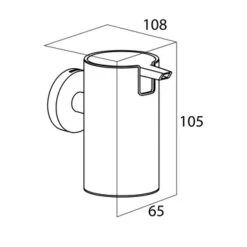 Tiger Zeepdispenser Boston Groot Hangend RVS -Tiger 123 2206