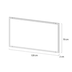 Tiger S-Line Frame Spiegel 120x70 Cm Mat Wit -Tiger 123 2249