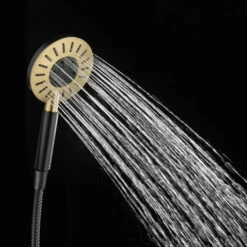 Tiger Handdouche Akcent Zwart Messing -Tiger 123 2286