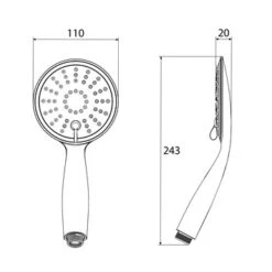 Tiger Handdouche Splash Tossa Ø11 Cm 3 Standen 9 Tiger Handdouche Splash Tossa Ø11 Cm 3 Standen -Tiger 123 2293