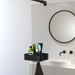 Tiger Douchemand Voor Douchewand 2-store Zwart -Tiger 123 231