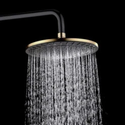 Tiger Regendoucheset Akcent Zwart/messing Incl Kraan En Handdouche Met 3 Straalstanden 14 Tiger Regendoucheset Akcent Zwart/messing Incl Kraan En Handdouche Met 3 Straalstanden -Tiger 123 2317