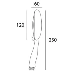 Tiger Handdouche Bologna Ø12 Cm 4 Standen -Tiger 123 2389