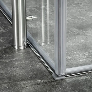 Tiger Boston Vloermontageset Tbv Kwartronde Douchecabine Chroom 100x100 Cm 2 Tiger Boston Vloermontageset Tbv Kwartronde Douchecabine Chroom 100x100 Cm - Afbeelding 2