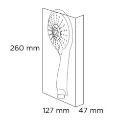 Tiger Handdouche Splash Blanca Ø12,5 Cm 5 Standen -Tiger 123 2395