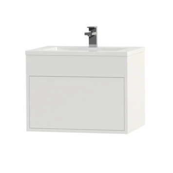 Tiger Helsinki Badkamermeubel 60 Cm Hoogglans Wit Met Wastafel Polybeton Wit 3 Tiger Helsinki Badkamermeubel 60 Cm Hoogglans Wit Met Wastafel Polybeton Wit - Afbeelding 3