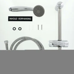 Tiger Doucheset Splash Como Met Glijstang Chroom -Tiger 123 2478